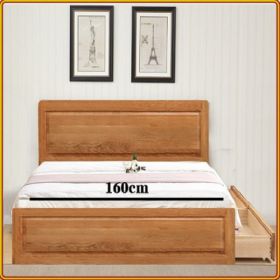 giường hộp gỗ sồi mỹ KT516