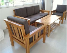 bộ sofa gỗ sồi mỹ KT515